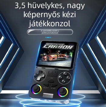 J36Ultra hordozható játékkonzol Android operációs rendszerrel, Wi‑Fi, 3,5 colos kijelző, 64GB tárhely