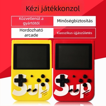 Barbeans and Mouses 400-in-1 hordozható játékkonzol színes kijelzővel, dobozban, egyjátékos, mini retro konzol