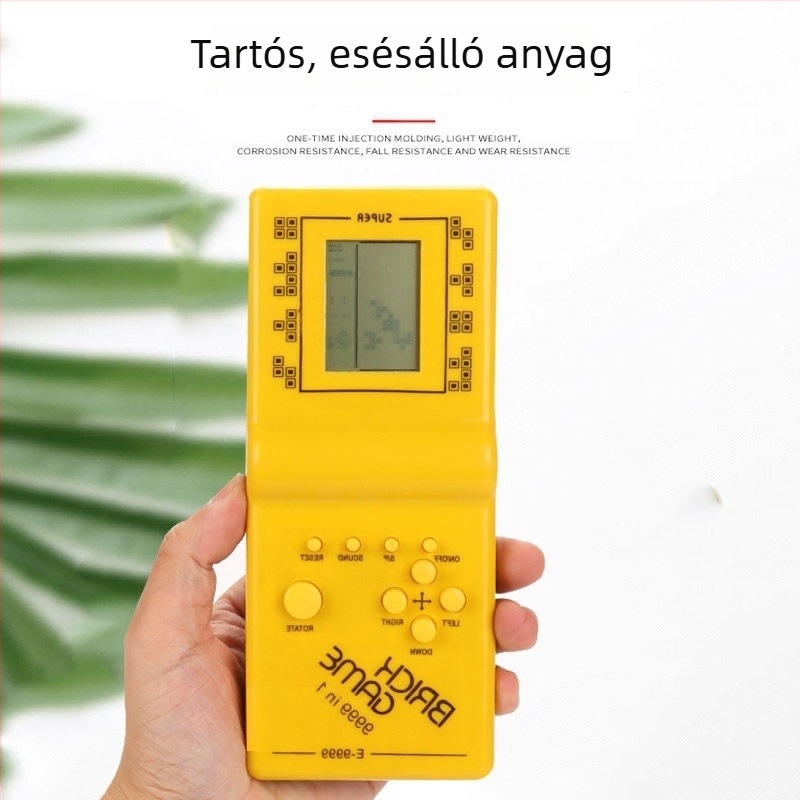 Tetris hordozható játékkonzol — retro stílusú, gyerekeknek, díszdobozban