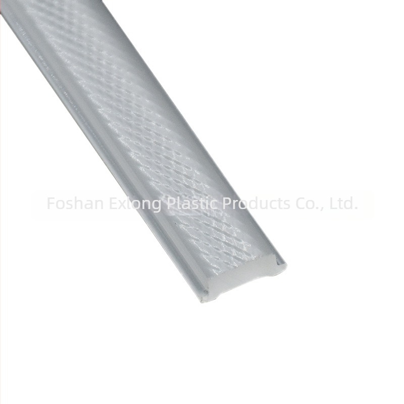 PMMA akril-reliefes mini csík lámpabúra, átlátszó, méretek 12x13, 1,2 mm vastagság