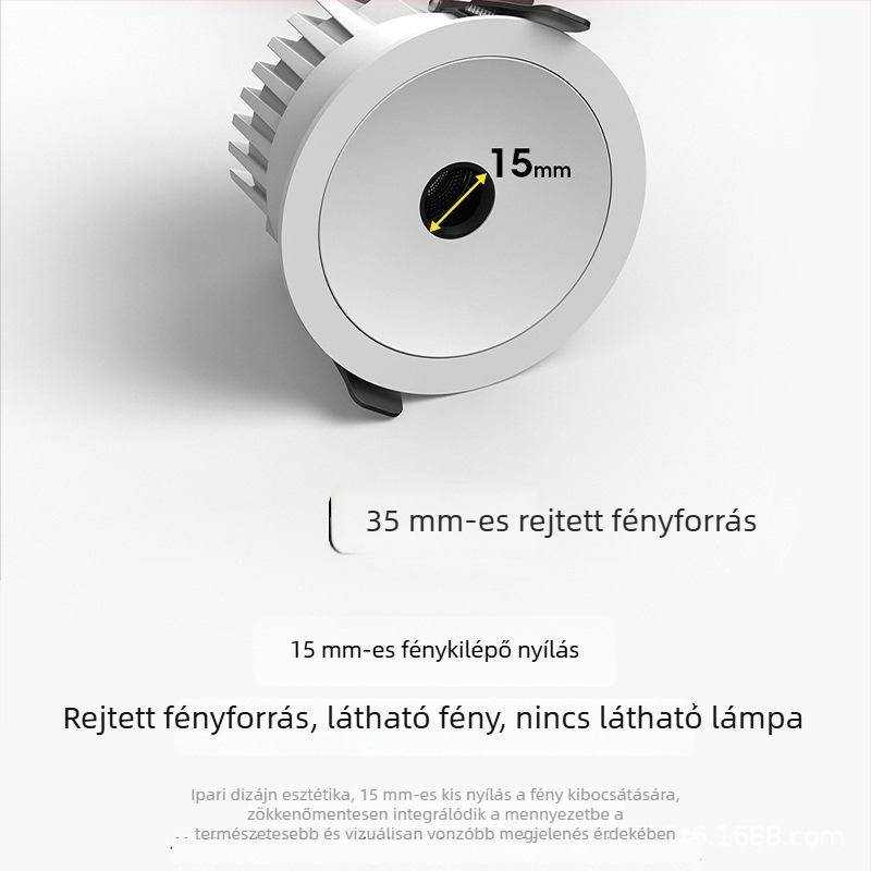 12W teljes spektrumú mennyezeti LED downlight – felületre szerelhető és beépíthető, otthoni, szállodai és kereskedelmi világításhoz