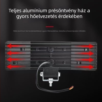 Háromoldalas LED spotlámpa, 12V–24V, diffúz és rendkívül fényes megvilágítás mezőgazdasági és gépjárművekhez