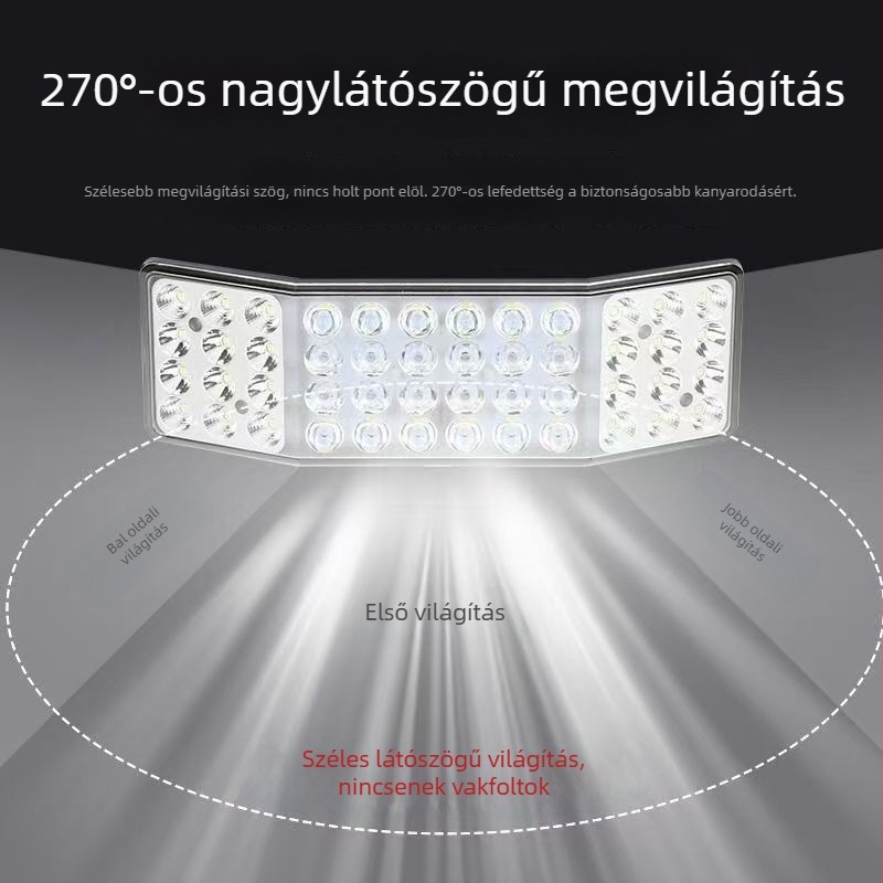 Háromoldalas LED spotlámpa, 12V–24V, diffúz és rendkívül fényes megvilágítás mezőgazdasági és gépjárművekhez