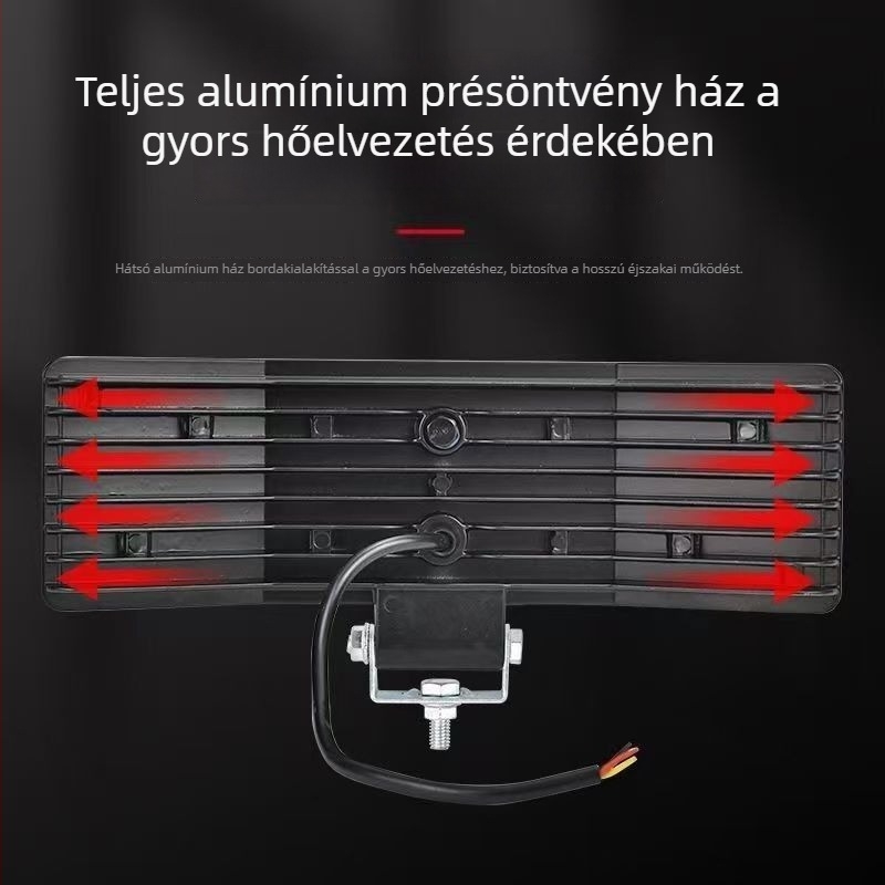 Háromoldalas LED spotlámpa, 12V–24V, diffúz és rendkívül fényes megvilágítás mezőgazdasági és gépjárművekhez