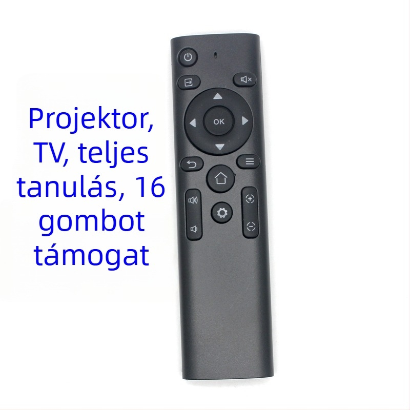 Infravörös univerzális távirányító tanulási és másolási funkcióval, kompatibilis hangrendszerekkel, set-top boxokkal, lejátszókkal, autó DVD-lejátszókkal és televíziókkal
