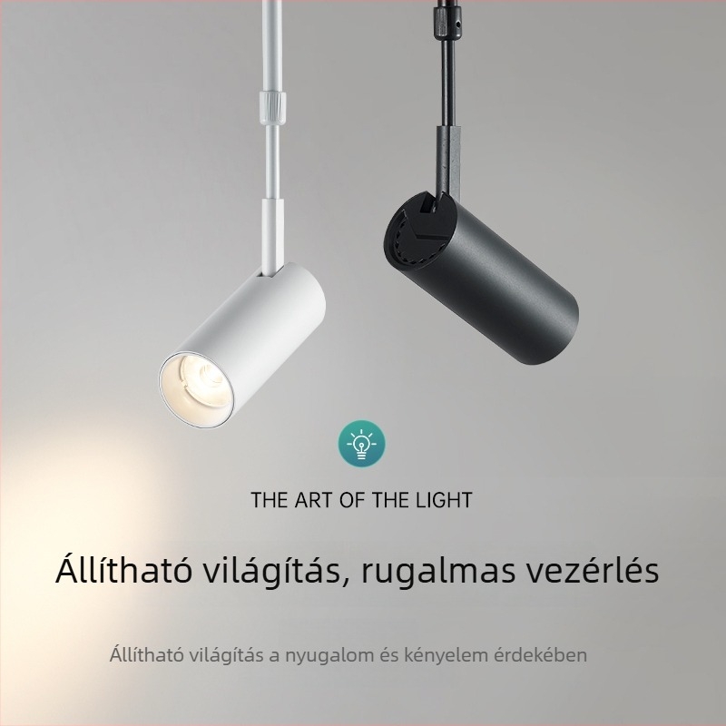 LED sínvilágítás ruházati bemutatókhoz, mennyezetre szerelhető, hosszú állítható karral