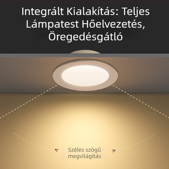 Ultra vékony LED-beépített downlight, 75 mm-es kivágás, 6 colos méret, nappali mennyezeti világítás, kereskedelmi világítás