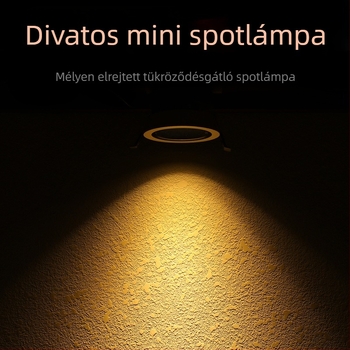 Beépített LED falmosó fények, anti‑glare spotok, állítható COB bulls-eye lámpa éttermek és szállodák számára