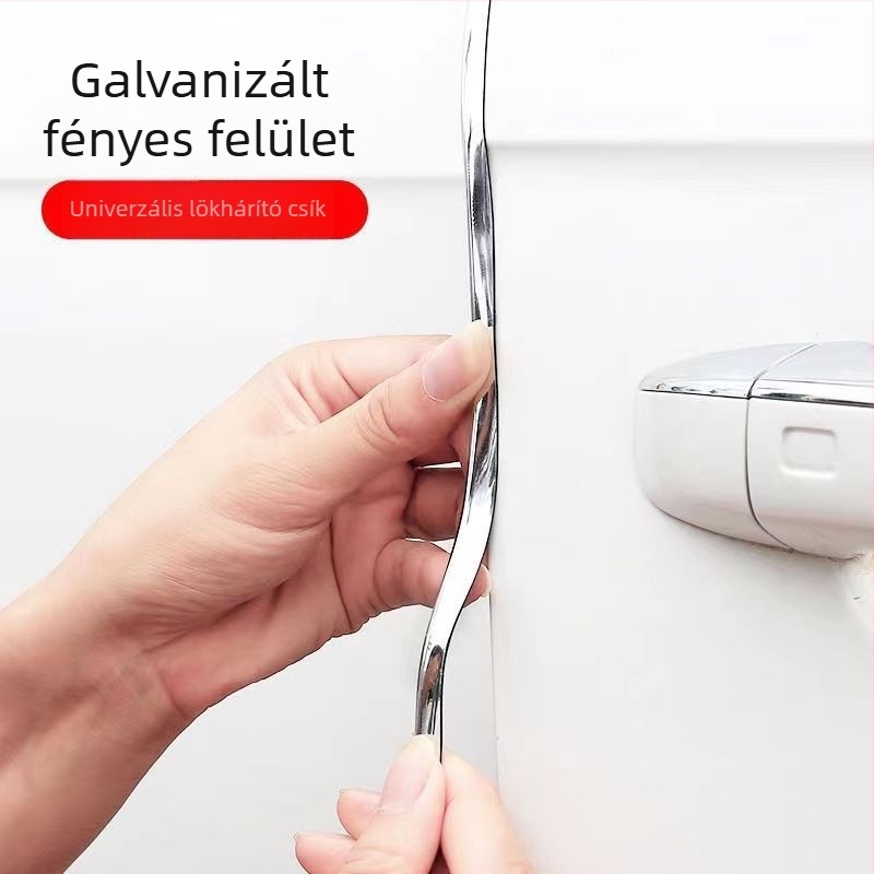 Autóajtó élvédő és lökhárítócsík, öntapadós PVC fehér dekoratív ajtóélvédő