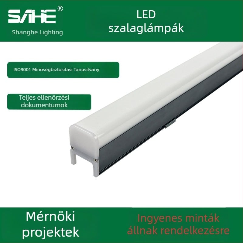 Kültéri vízálló LED lineáris fény, akril burkolat, kontúrvilágítás, varrat nélküli csatlakozás, több színű futófény