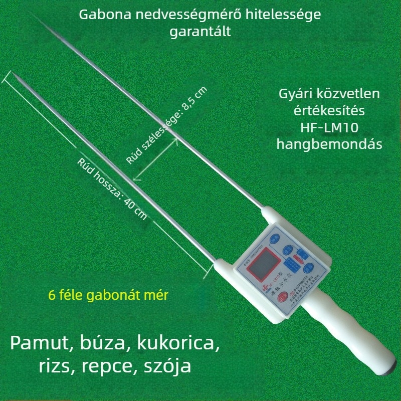 HF-LM10 Hordozható nedvességmérő gabonák és gyapot számára