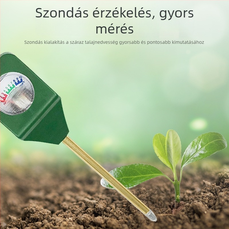Hordozható talajnedvesség-mérő, mini egytűs érzékelővel virágokhoz és növényekhez