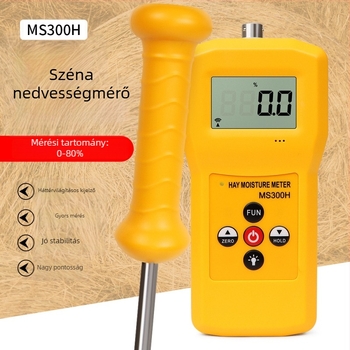 MS300H Nagy pontosságú takarmányfű nedvességmérő hosszú tűvel