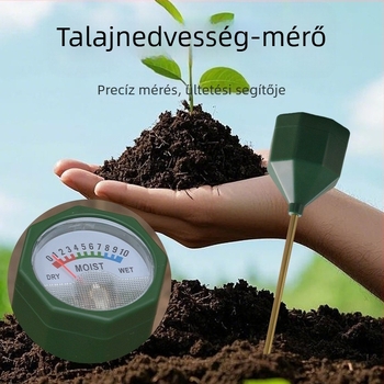 Talajnedvesség-szenzor, tápanyag-tesztelő és műtrágya nyomkövető