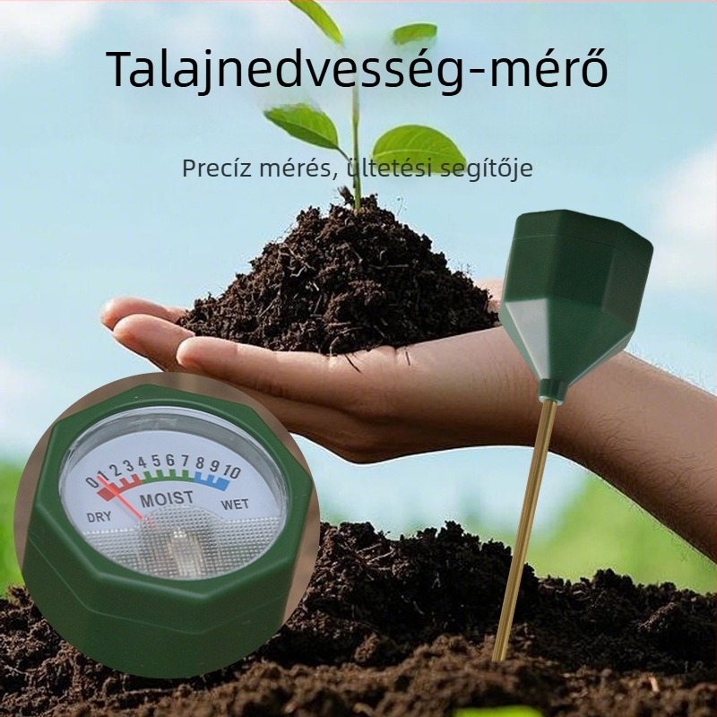 Talajnedvesség-szenzor, tápanyag-tesztelő és műtrágya nyomkövető