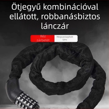 Kerékpár kombinációs lánczár – modern, minimalist, hordozható, hegyi kerékpárhoz és elektromos kerékpárhoz