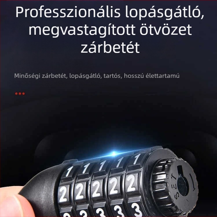 Kerékpár kombinációs lánczár – modern, minimalist, hordozható, hegyi kerékpárhoz és elektromos kerékpárhoz