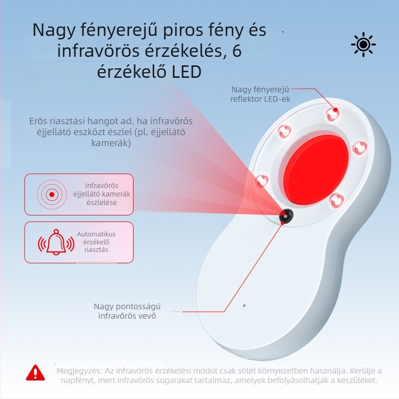 Szállodai rejtett kamera detektor infravörös szkenneléssel