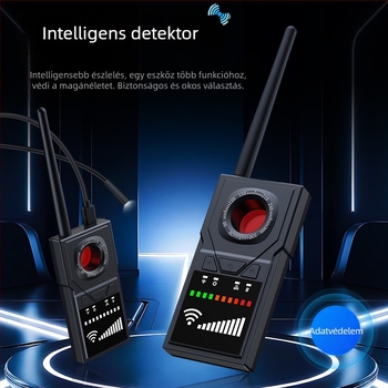 F18 Vezeték nélküli jel detektor GPS anti-pozicionálással, szkennelés a hotelkamerák felderítésére és a lehallgatás megelőzésére