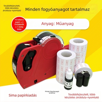 Dodley MOX 5500 Nyolc számjegyű egysoros árjelző pisztoly, műanyag