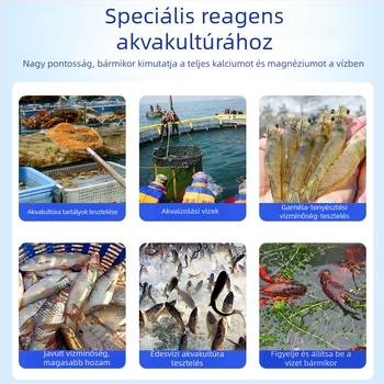 GH keménységteszt-reagensz kalcium- és magnéniumionokra, oldott oxigén, vízminőség-analizáló akvakultúrához