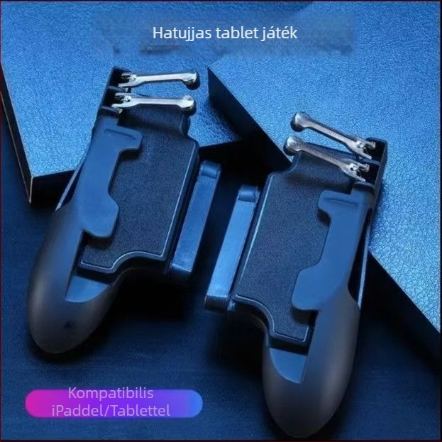 H11 tablet-hez tervezett játékvezérlő, hat ujjak számára, fizikai fémgombokkal és integrált fogantyúval PUBG-hez