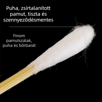 Jiangyang egyszer használatos orvosi steril vattapálcák férfiak és nők számára, hosszú pamutpálcák