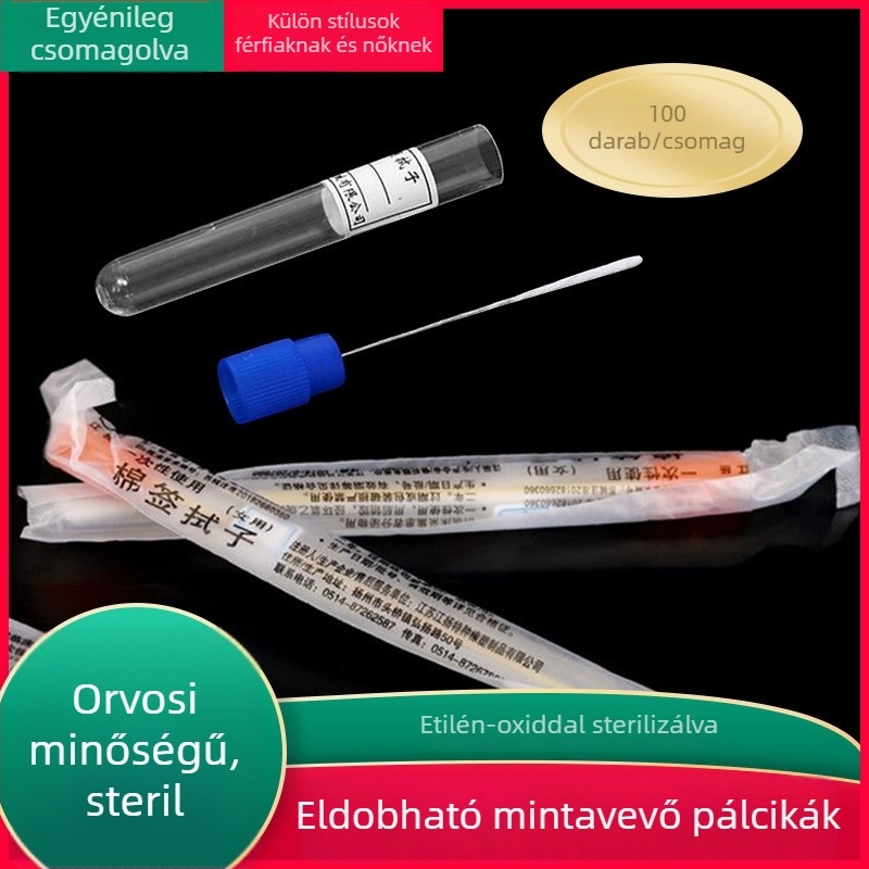 Jiangyang egyszer használatos orvosi steril vattapálcák férfiak és nők számára, hosszú pamutpálcák