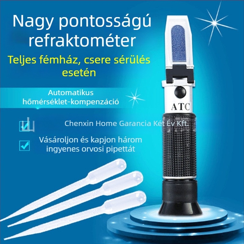 Kézben tartott vágófolyadék refraktométer, nagy pontosságú cukortartalom mérő, bányászati emulzió koncentráció mérő
