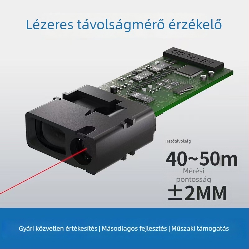 0–60 m lézeres távolságmérő modul elektronikus vonalzó főpanellel