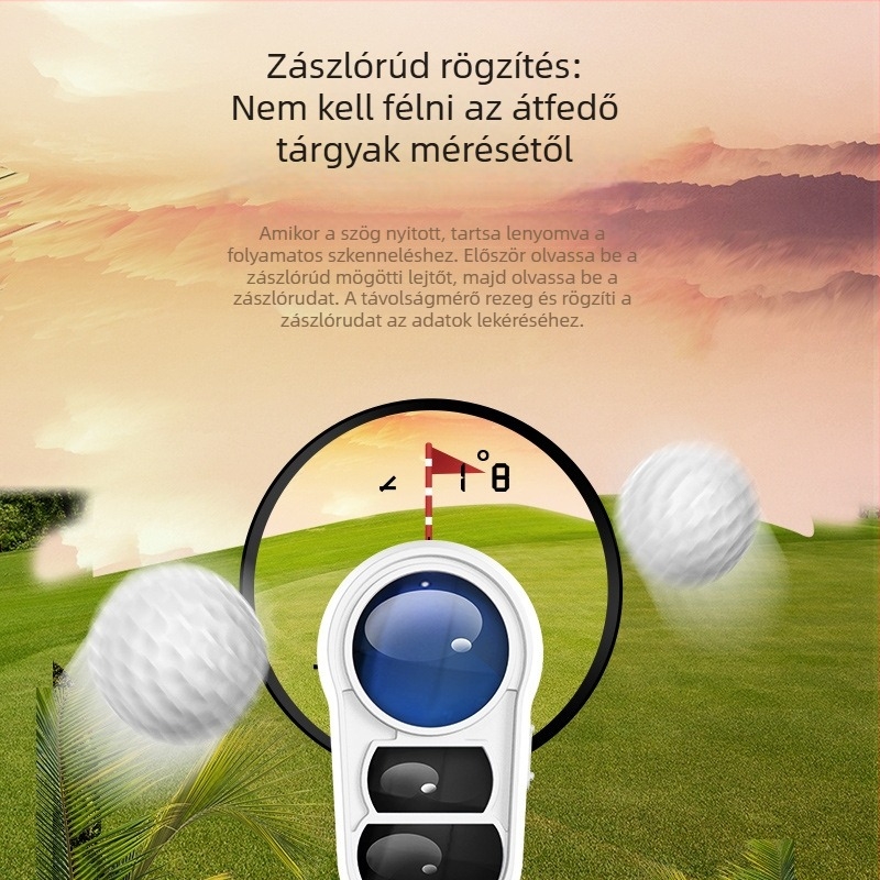 Nohawk Dark Eagle lézeres távolságmérő 600–1000 m, kézi, kültéri golfhoz