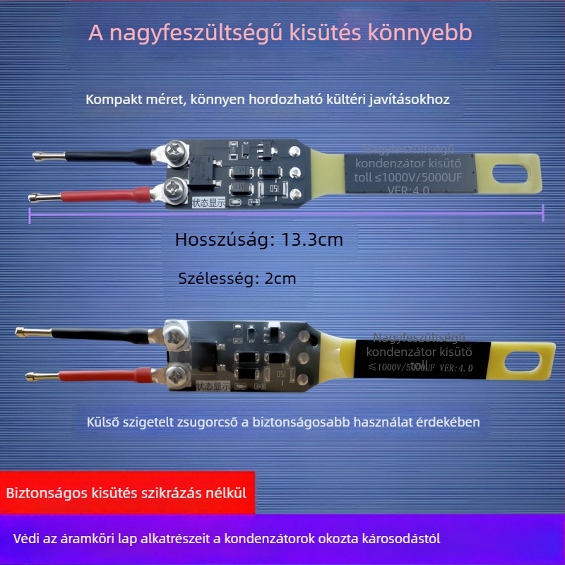 AC/DC nagyfeszültségű kondenzátor kisülő toll — professzionális szintű detektáló eszköz, nagy pontosság