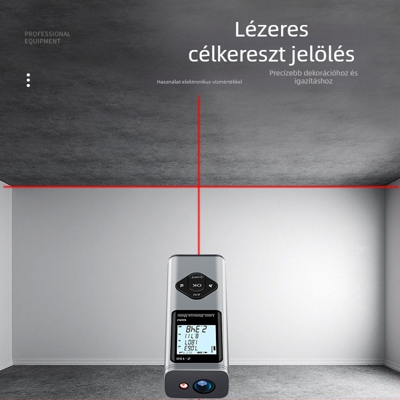 Zhenbing 3-in-1 lézeres távolságmérő, kézi infravörös mérő, keresztvonal és Bluetooth a tervhez