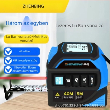Zhenbing Luban lézeres mérőszalag, kézi távolságmérő – nagy pontosságú infravörös digitális vonalzó