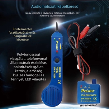 Baogong többfunkciós hálózati vonalkereső és audió áramkör-teszter, 3Pk-NT023N, interferencia elleni vonalellenőrzés