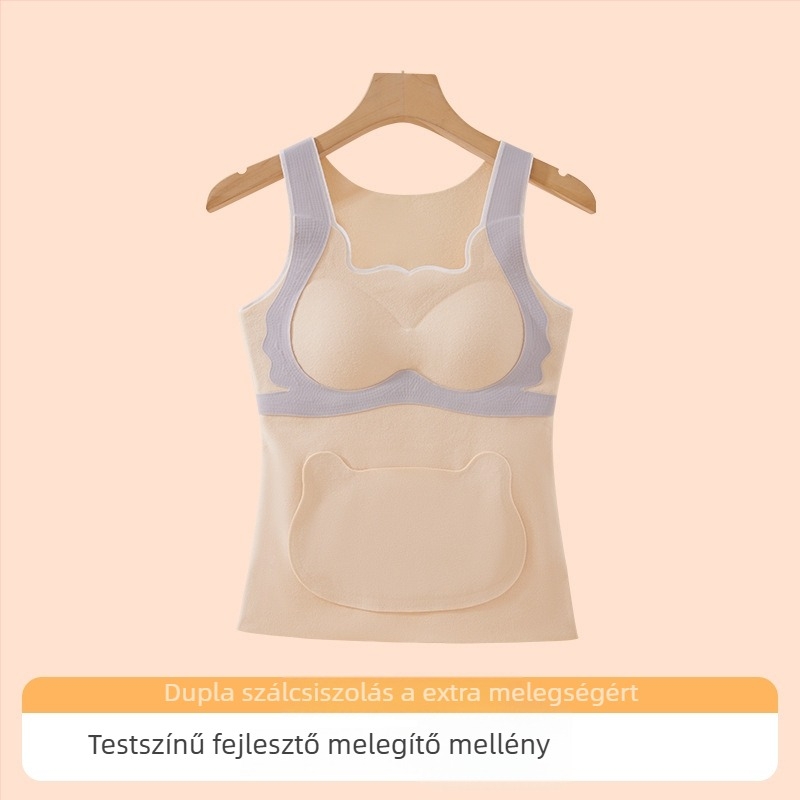 Őszi–téli nylonból készült lányoknak meleg mellény kapucnival, alapszintű alsó réteg hasi védelemmel