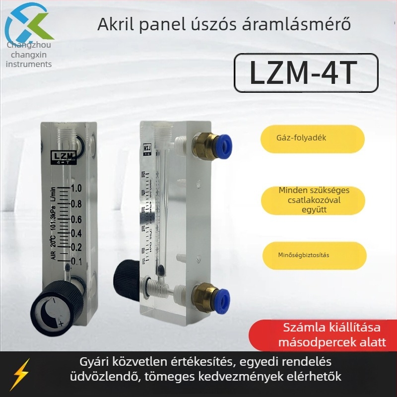 LZM-4T Plexi-paneles úszóáram-mérő folyadékhoz – LZT-4M