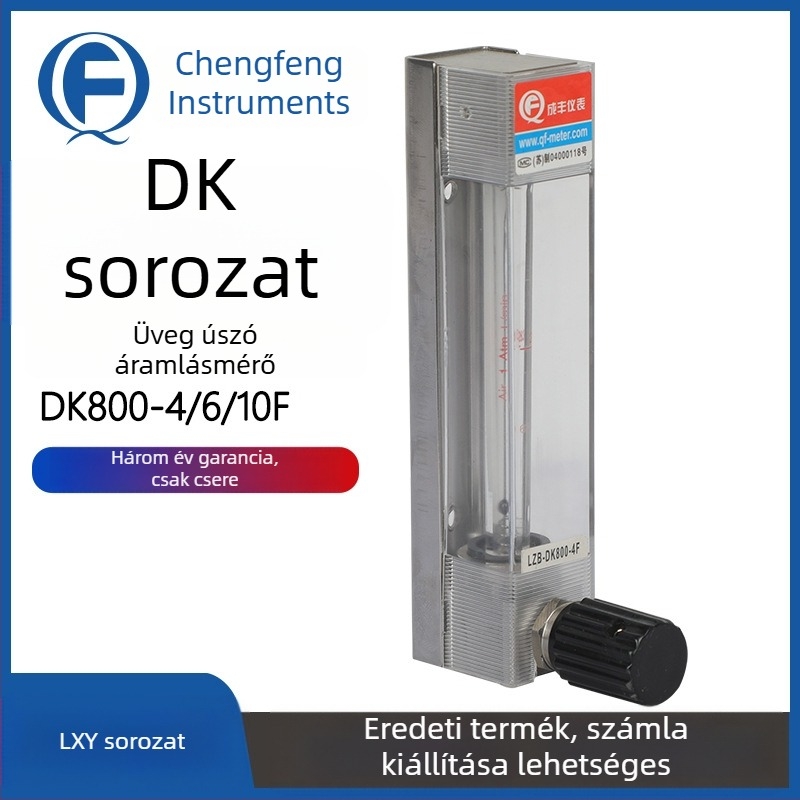 DK800-4 sorozat mikró üveges áramlásmérő nitrogén- és oxigéngázhoz, testreszabható hüvelycsatlakozó