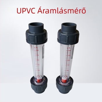 Műanyag úszóáramlás-mérő UPVC csövekhez, LZS rotaméter vízkezeléshez