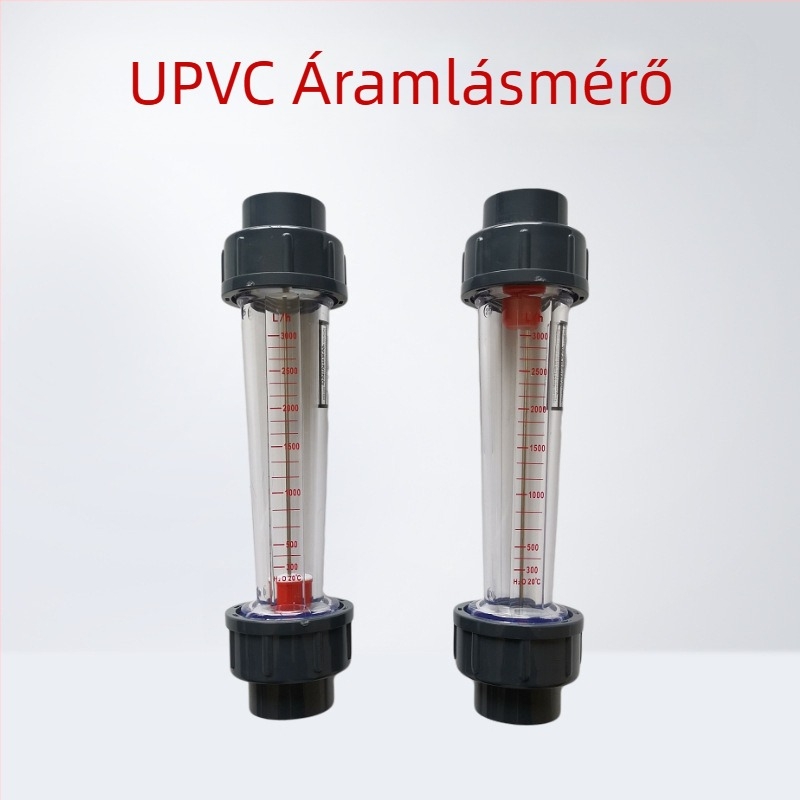 Műanyag úszóáramlás-mérő UPVC csövekhez, LZS rotaméter vízkezeléshez