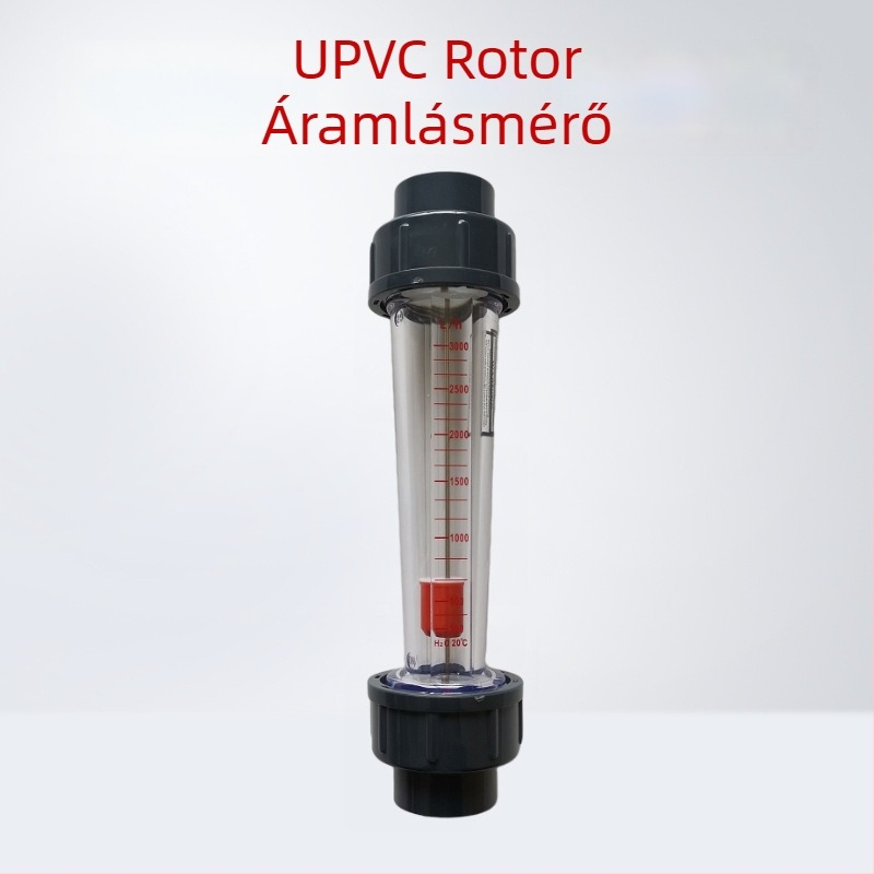 Műanyag úszóáramlás-mérő UPVC csövekhez, LZS rotaméter vízkezeléshez