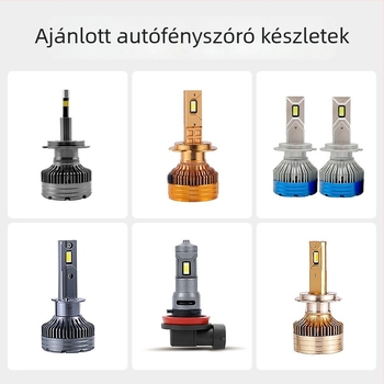 Négylencsés LED autófényszóró, 100W, nagy fényerő, beépített közeli és távoli fénnyel