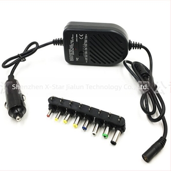 80W laptop töltőadapter, 15-24V kimenet, autós töltő, multifunkciós kapcsoló táp