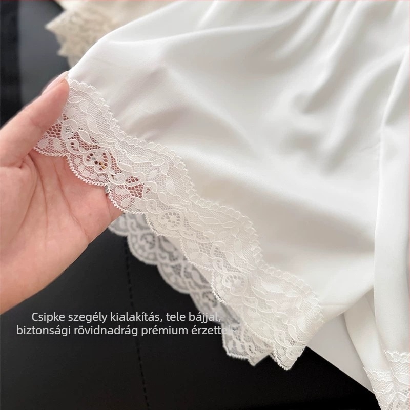 Női jégselyem biztonsági rövidnadrág, lazán viselhető, légáteresztő, otthonra vagy kültéri viseletre, 2026 nyár