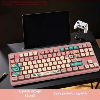 Pink Dragon SA profil billentyűsapkák, átlátszó négy oldalról, PBT szublimáció, testreszabható, ötoldalas gravírozás, 125 billentyűs készlet