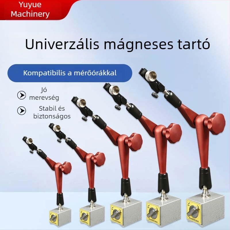 Hidraulikus univerzális mágneses alap precíziós mérőeszközökhöz, több szögben állítható rögzítő tartó gépi megmunkálási laboratóriumban