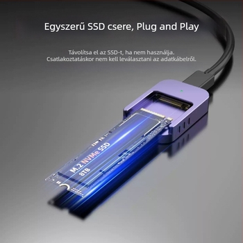 Jeyi/Jiayi M.2 NVMe/SATA SSD külső tok USB-C-vel