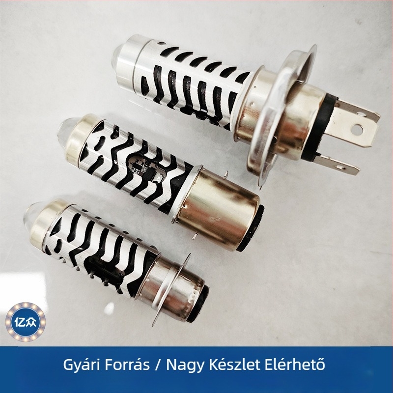 Devil Eye LED beépített motorkerékpár fényszóró, H4 izzó, hosszú hatótávolság, 1100–1200 lm, 9–85 V, IP67, alumínium