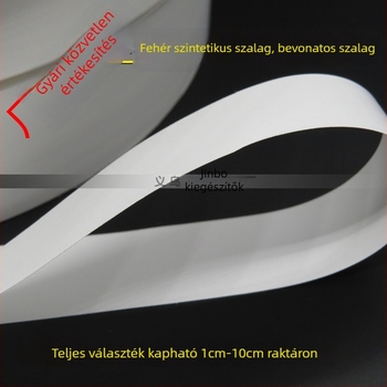 Üres nejlon szalag mosási címkével és márkajellel, bevont szintetikus szalag karbon szalag nyomtatáshoz