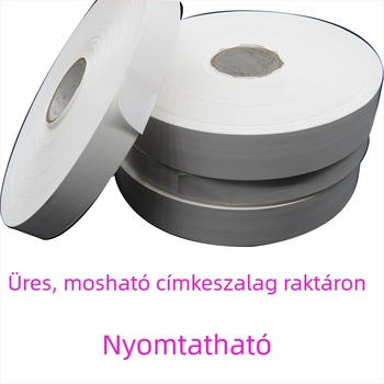 Üres nejlon szalag mosási címkével és márkajellel, bevont szintetikus szalag karbon szalag nyomtatáshoz